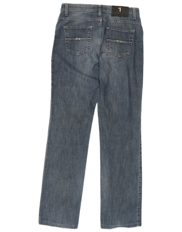 TRUSSARDI Женские прямые джинсы W26 L30 синие, хлопок