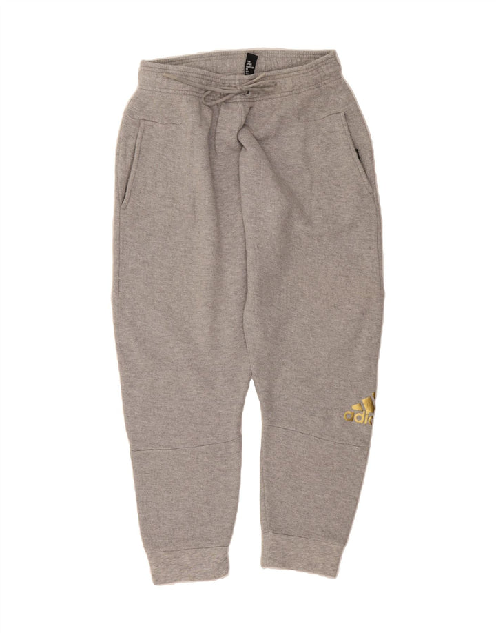 ADIDAS Mens Graphic Tracksuit Trousers Joggers Medium  Grey Cotton Vintage Adidas and Second-Hand Adidas from Messina Hembry 