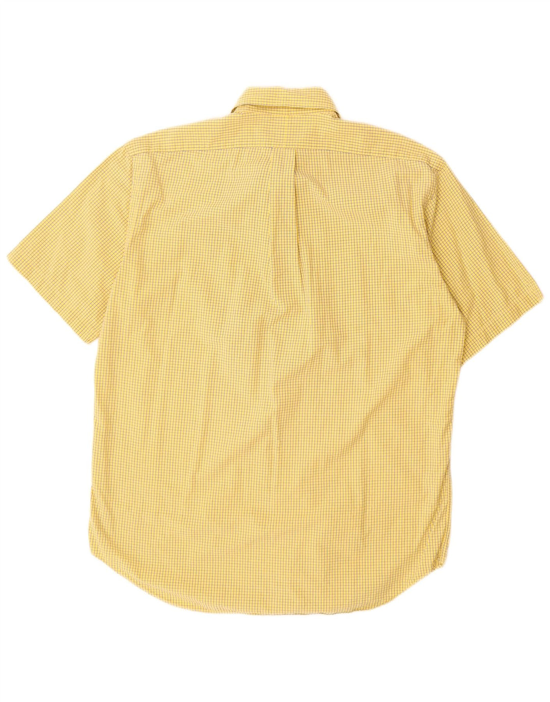 Мужская рубашка в клетку Polo Ralph Lauren среднего желтого цвета в клетку