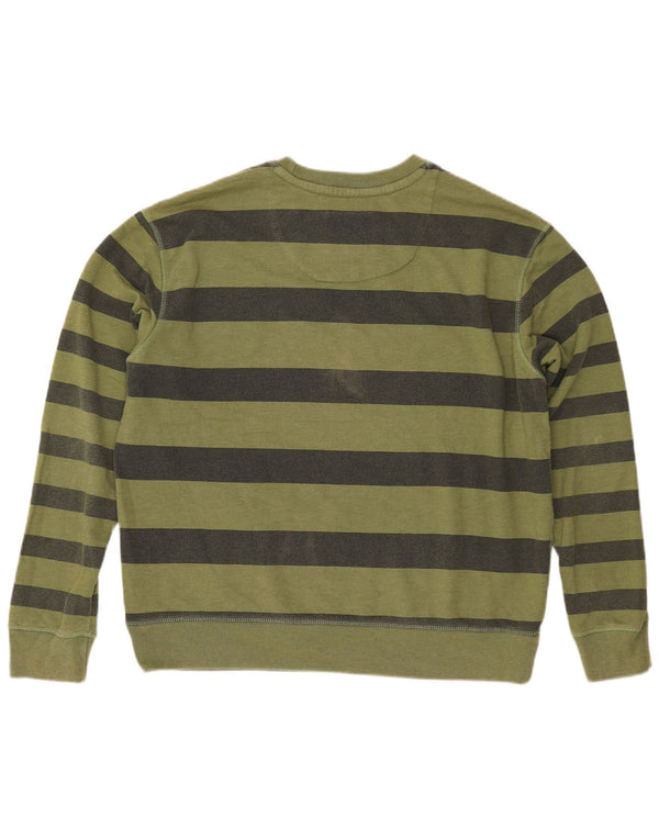 Женский джемпер оверсайз JACK WILLS UK 14, большой цвет хаки, в полоску