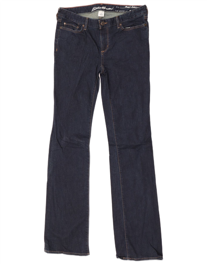 Женские прямые джинсы Eddie Bauer Bootcut, размер США 10, большие, W32 L36, синие, хлопок