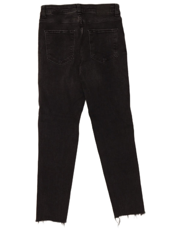 Женские укороченные джинсы Zara Slim EU 36 XS W26 L25, серый хлопок