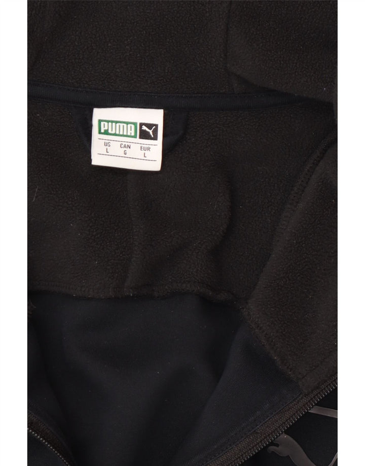 Мужская спортивная куртка с капюшоном Puma, большая черная цветная блокировка