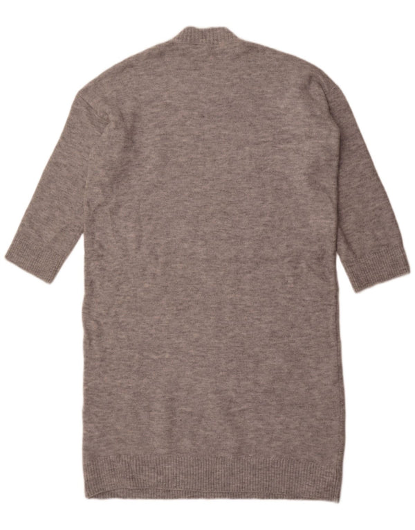 Женский джемпер оверсайз Marks & Spencer UK 16, большой серый акрил