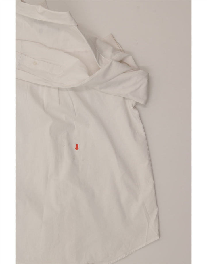 IZOD Boys Stretch Shirt 13-14 Years White Cotton Vintage Izod and Second-Hand Izod from Messina Hembry 