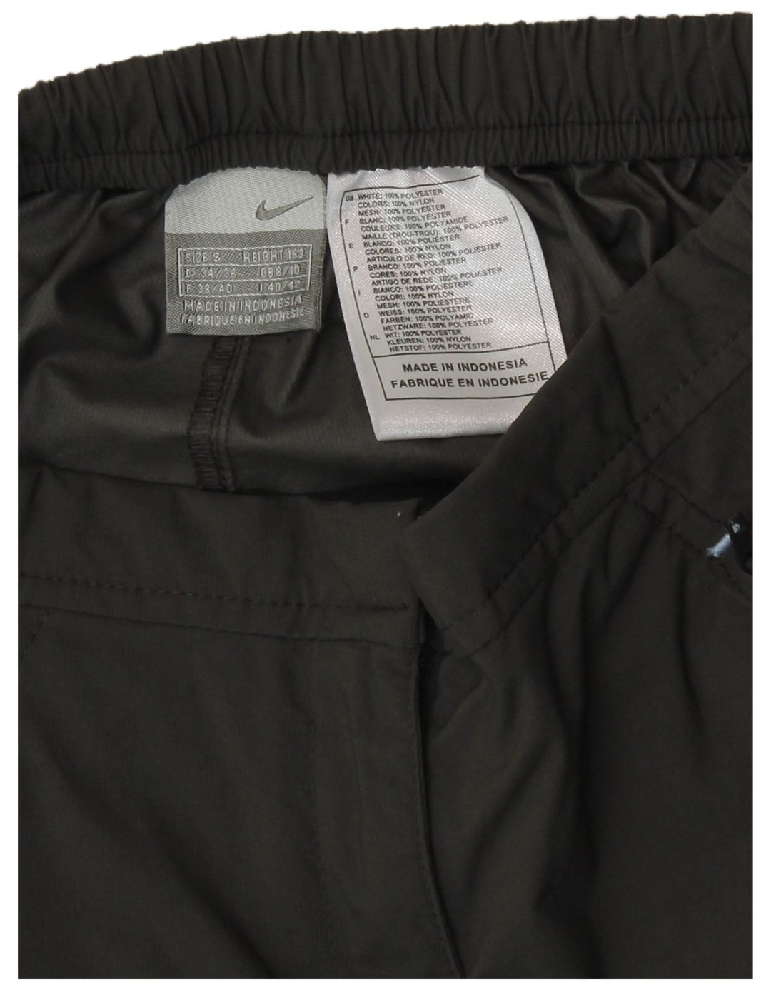 Женские прямые брюки Nike UK 8/10, маленькие W26 L29, серый полиэстер