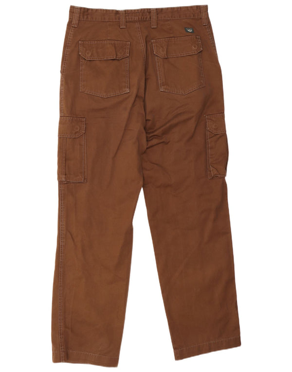 Мужские прямые брюки-карго Dockers цвета хаки W36 L32, коричневый хлопок