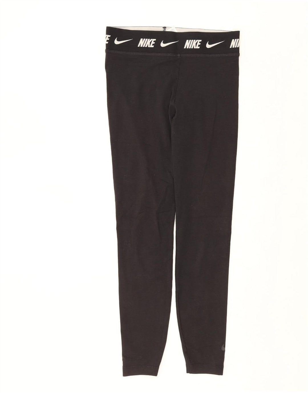 Женские облегающие леггинсы с рисунком NIKE UK 12, средний размер, черный хлопок