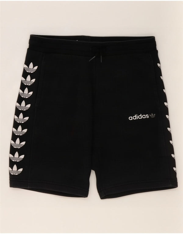 Спортивные шорты Adidas для мальчиков с рисунком 11-12 лет, черные хлопковые