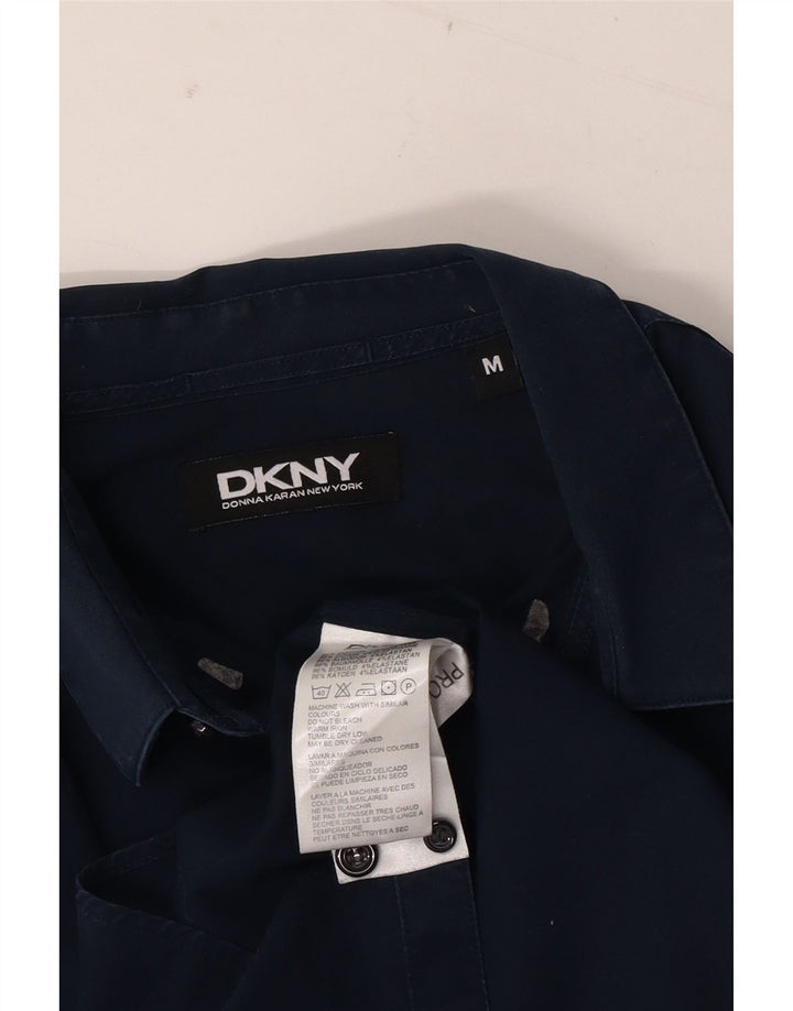 Мужская рубашка DKNY среднего размера, темно-синяя, хлопок