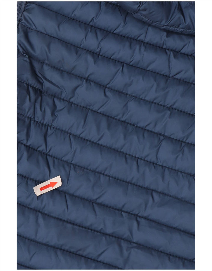 Женский утепленный жилет с капюшоном Massimo Dutti UK 12, средний синий полиэстер