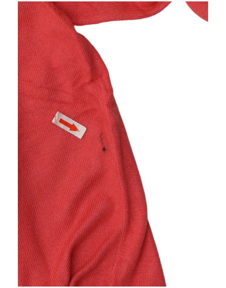 Женский джемпер с v-образным вырезом MARKS & SPENCER UK 16, большой розовый вискоза