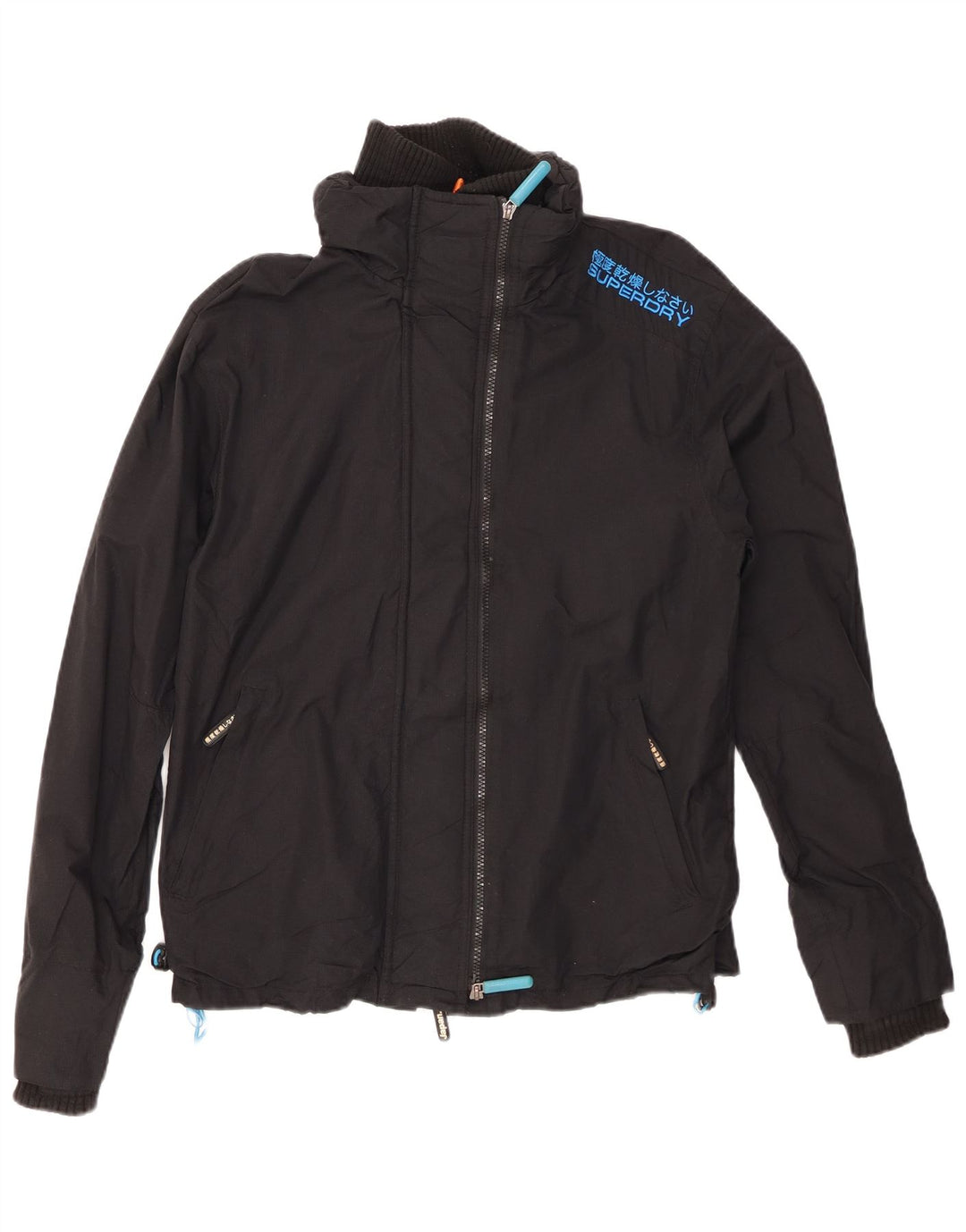 Мужская дождевик SUPERDRY The Windcheater UK 40, большой черный нейлон