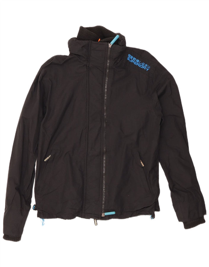Мужская дождевик SUPERDRY The Windcheater UK 40, большой черный нейлон