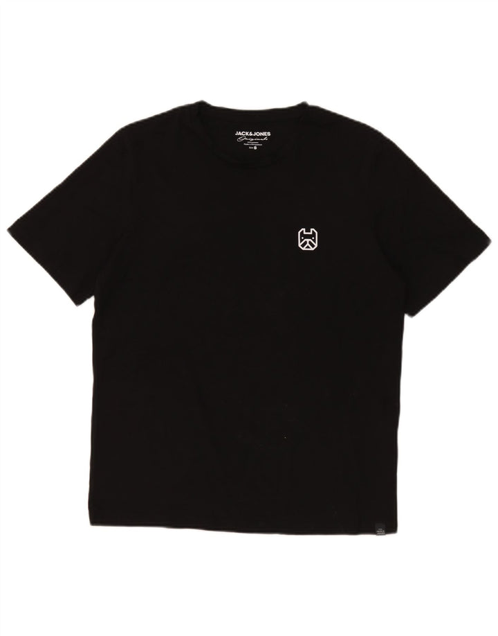 Мужская футболка Jack & Jones, маленький черный хлопок