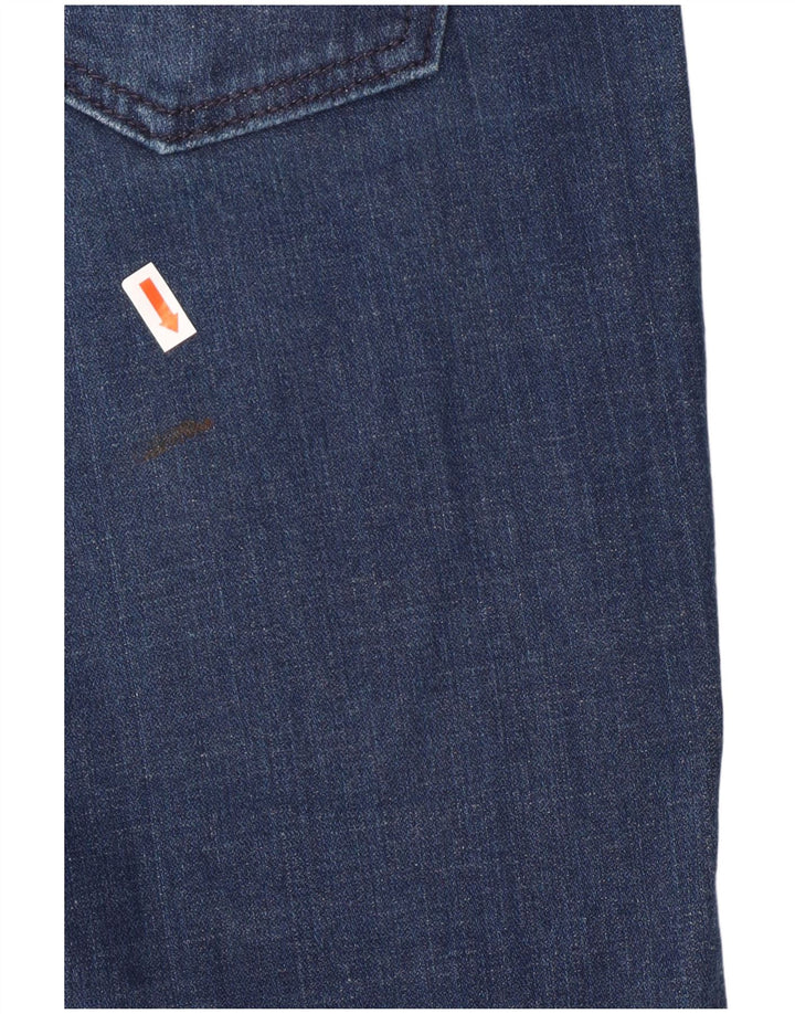 Женские джинсы Levi's 524 Super Low Slim, США 7, средние W32 L31, синие, хлопок
