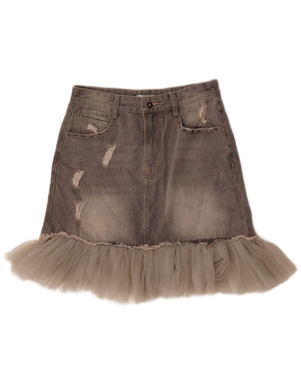 Женская джинсовая юбка OVS Medium W27, серый хлопок