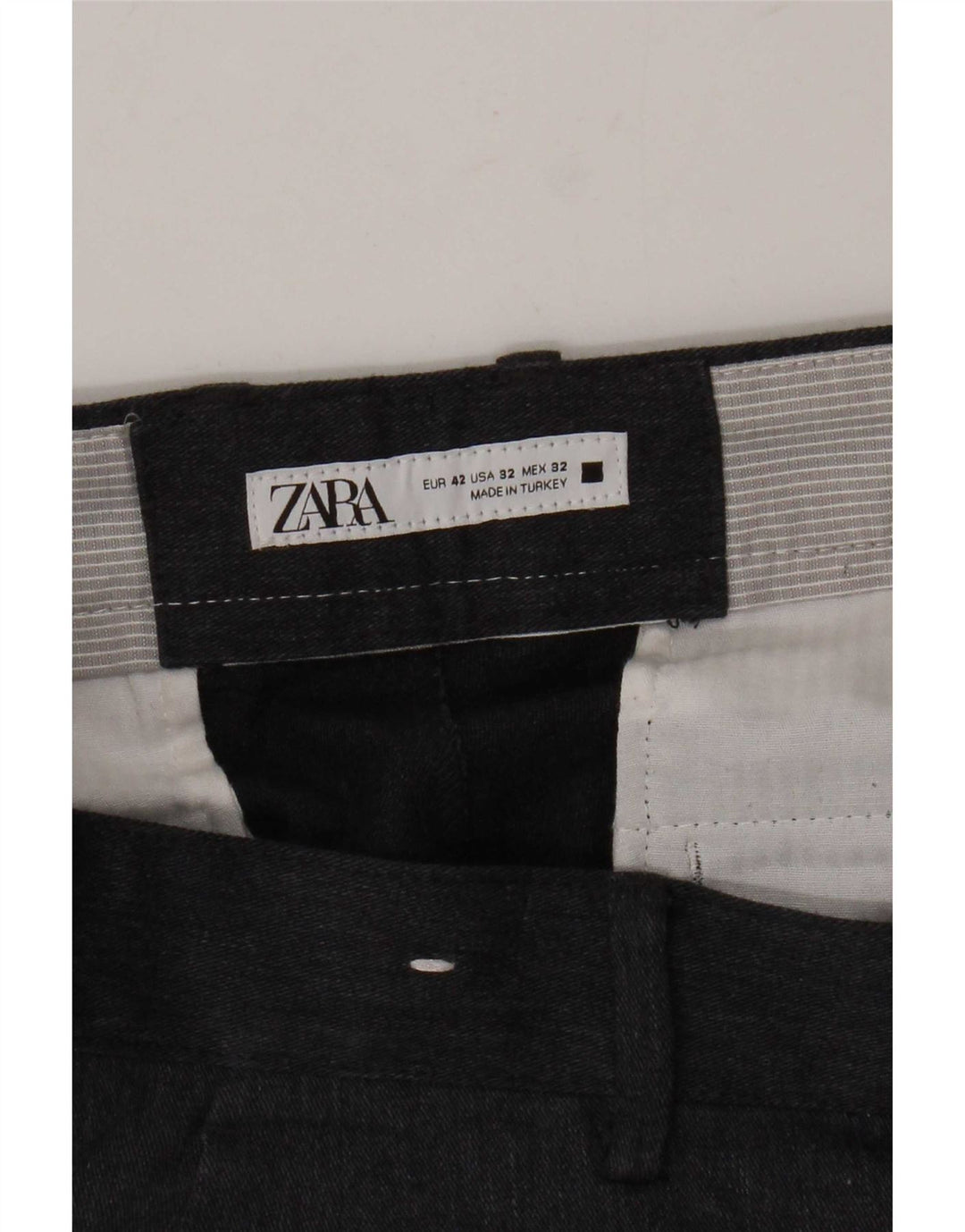 Мужские узкие брюки-чиносы Zara EU 42, большие W32 L32, серые