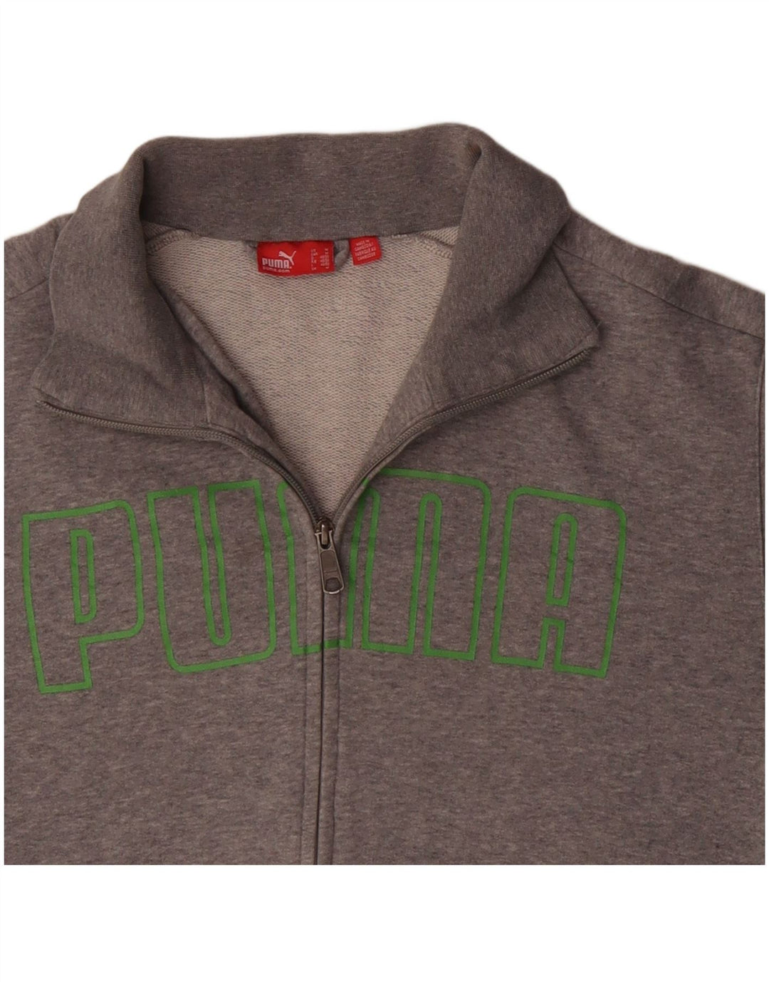 Мужская спортивная куртка с графическим рисунком PUMA, средний серый цвет