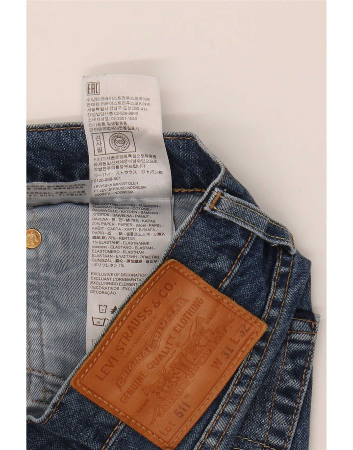 Мужские джинсы Levi's Slim 511 W31 L32 синие, хлопок