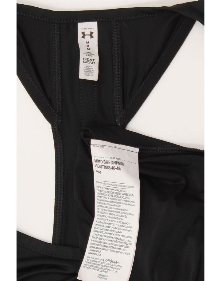 Женский жилет с графическим рисунком Under Armour Heat Gear UK 14, средний черный полиэстер