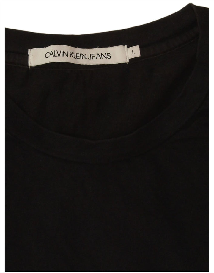 Мужские джинсы Calvin Klein Jeans с длинным рукавом и рисунком, большие черные цветные блоки