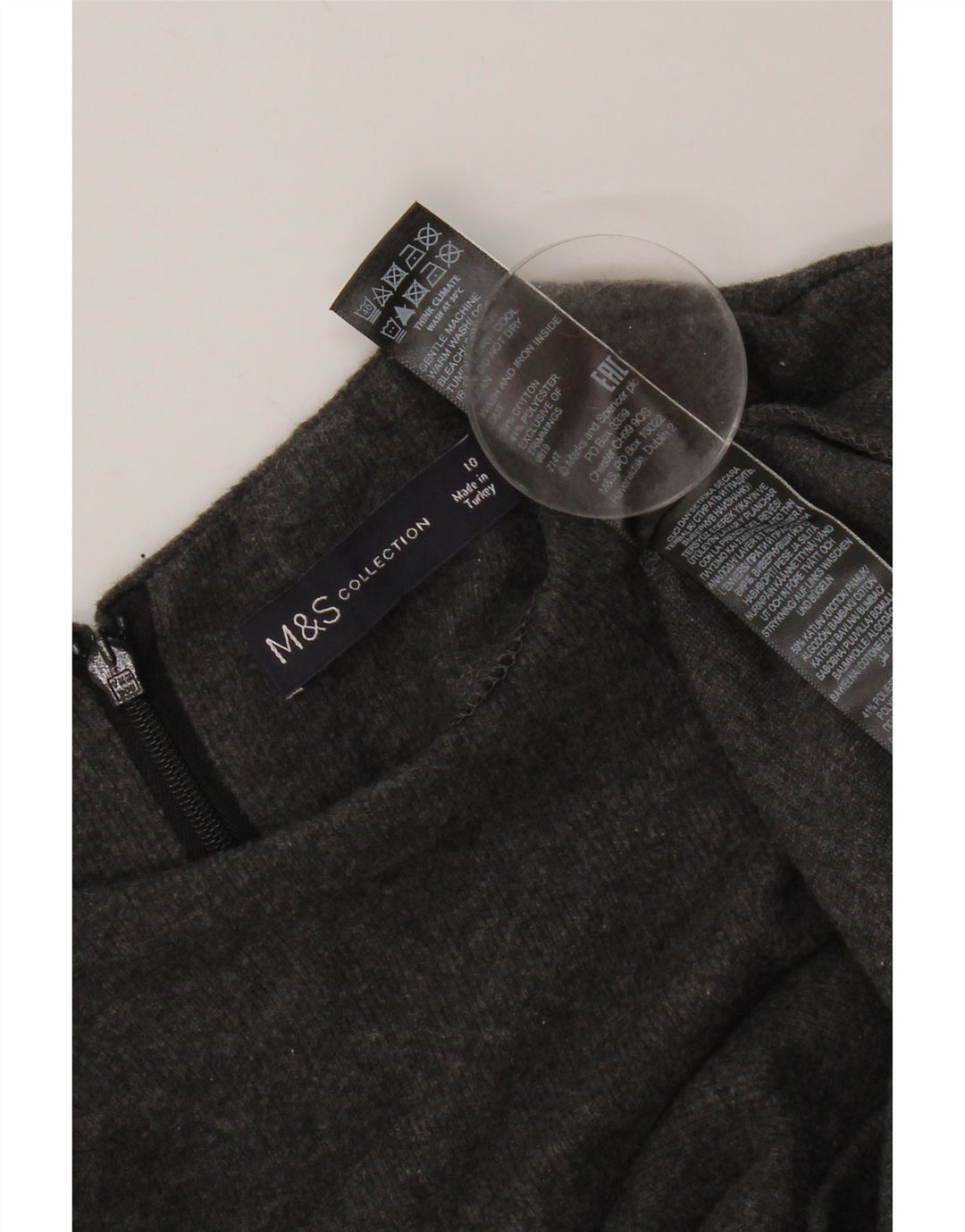 Женский джемпер Marks & Spencer, Великобритания, 10 шт., маленький, серый, хлопок