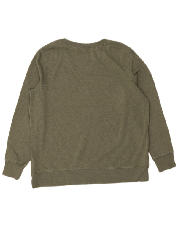 Женский свитер-свитшот The North Face, Великобритания, размер 18 XL, зеленый хлопок