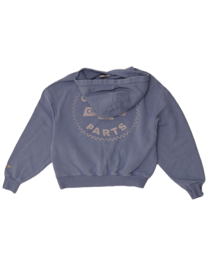 Женский джемпер с капюшоном в стиле оверсайз Pull & Bear UK 6 XS, синий хлопок