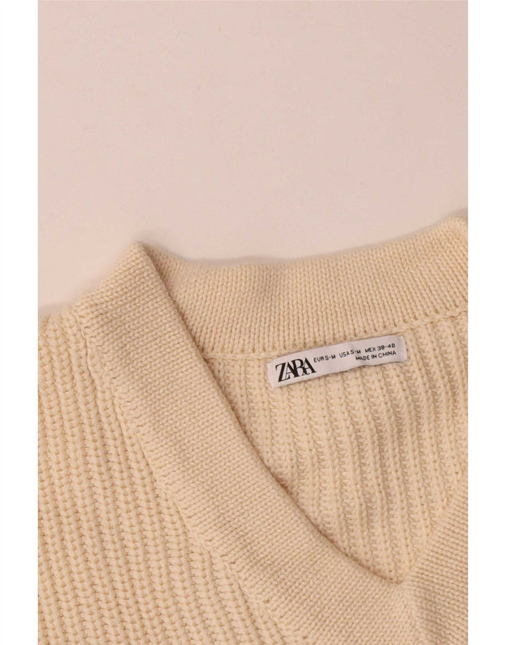 Мужская майка свободного покроя Zara, средний бежевый хлопок, хлопок