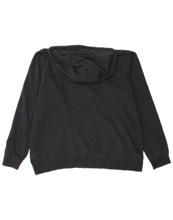 Женский джемпер с капюшоном оверсайз NIKE UK 18 XL, черный хлопок