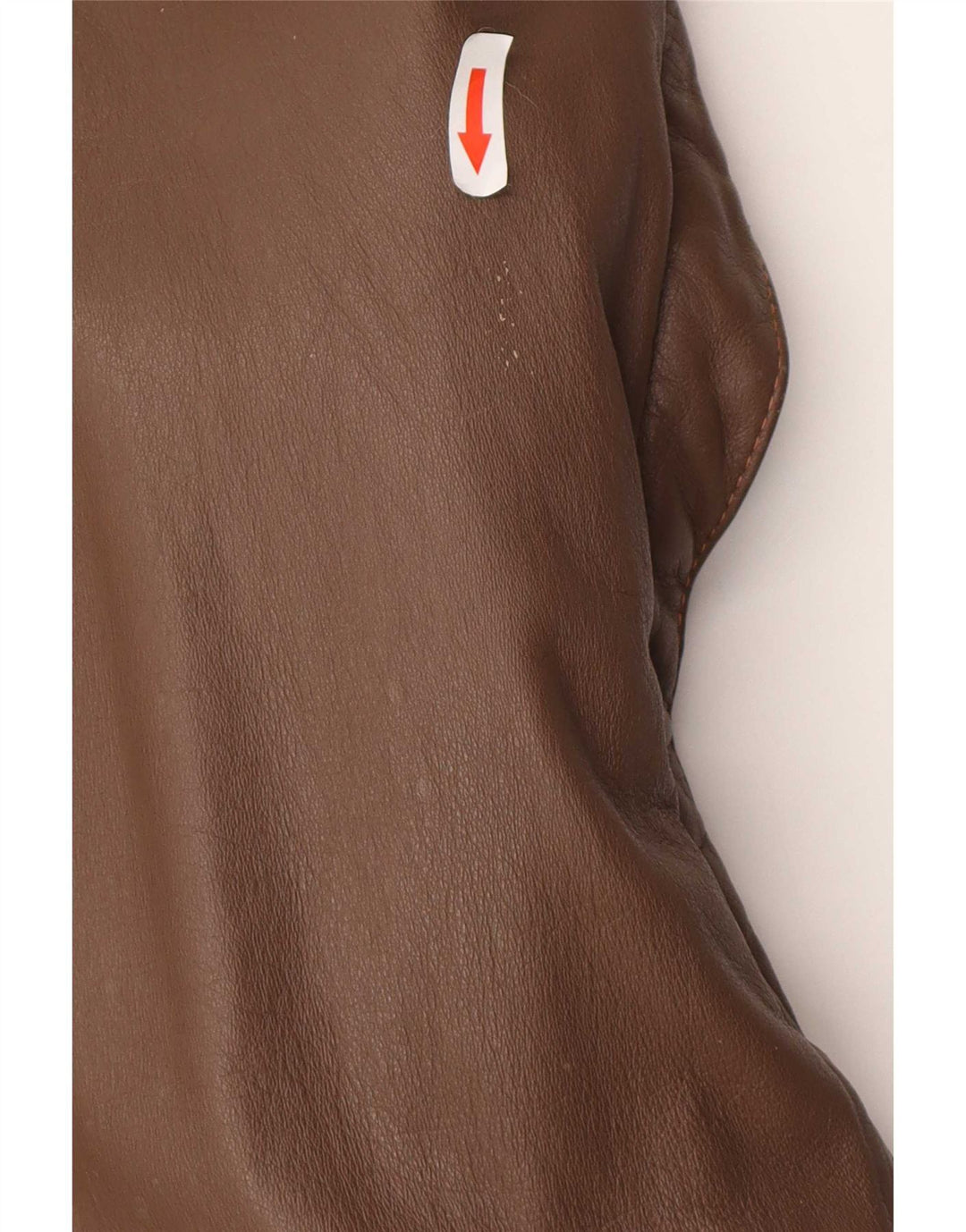Винтажная мужская кожаная куртка в стиле милитари IT 52 XL Коричневая