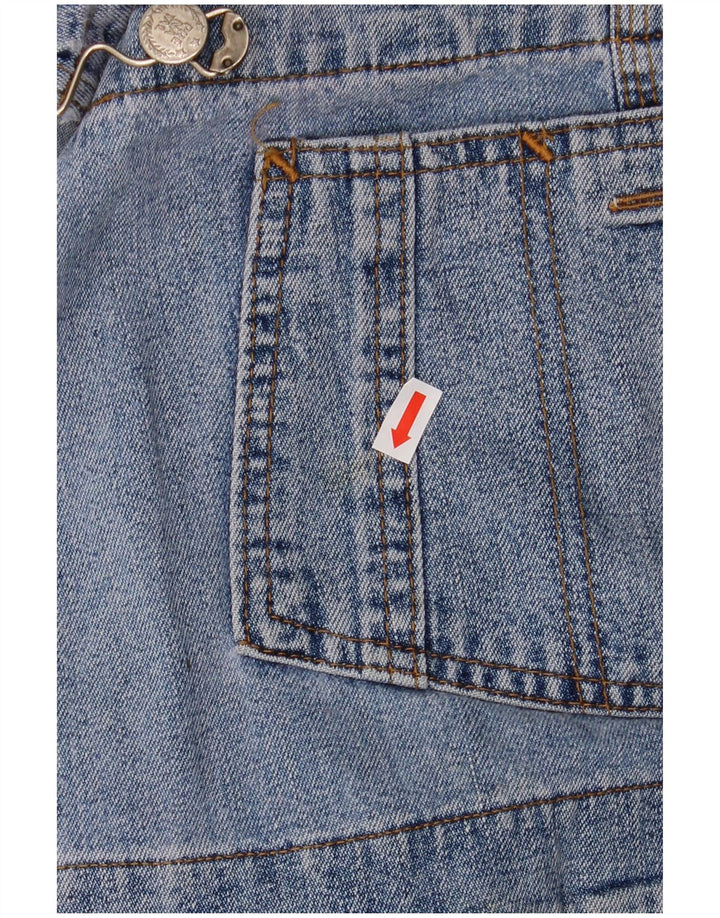 Винтажный женский комбинезон для беременных, джинсы большого размера W40 L30, синий хлопок