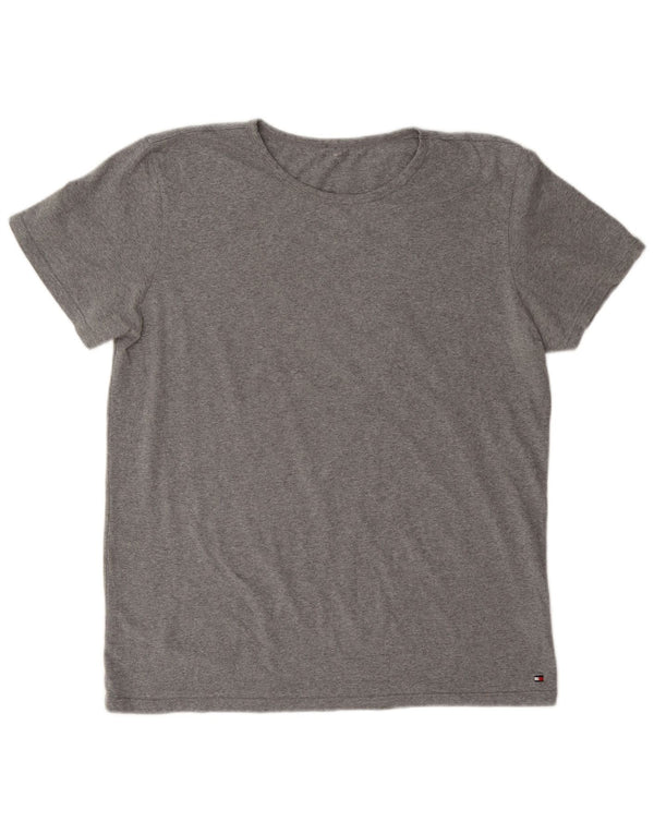 Женская футболка Tommy Hilfiger Top UK 18 XL Серый хлопок