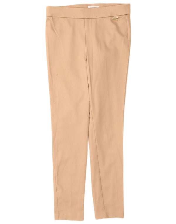 Женские узкие брюки Calvin Klein, маленькие W27 L28, бежевый полиэстер