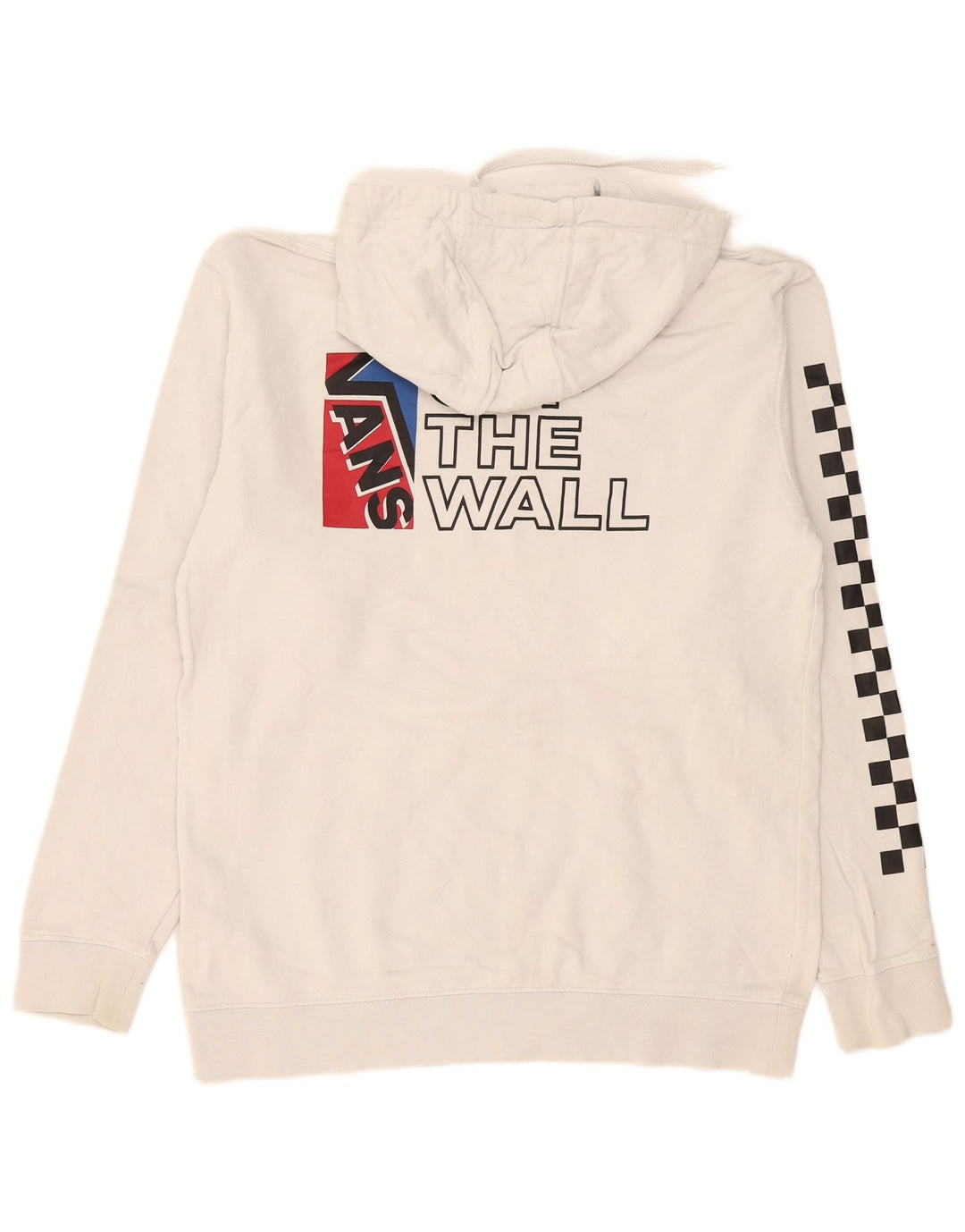 Мужской джемпер с капюшоном с рисунком Vans, средний белый