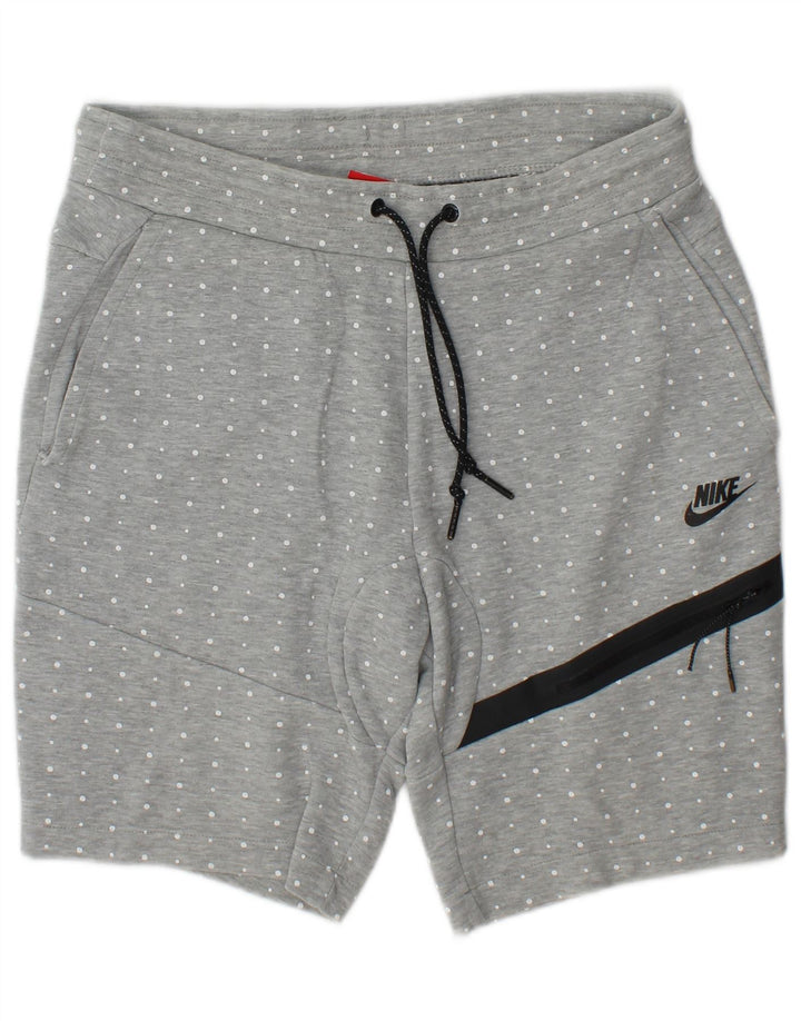 Мужские спортивные шорты-карго Nike, маленькие серые хлопковые пятнистые шорты