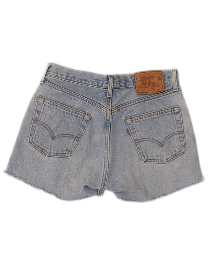 Женские джинсовые шорты Levi's 501 с высокой талией W30, средние синие