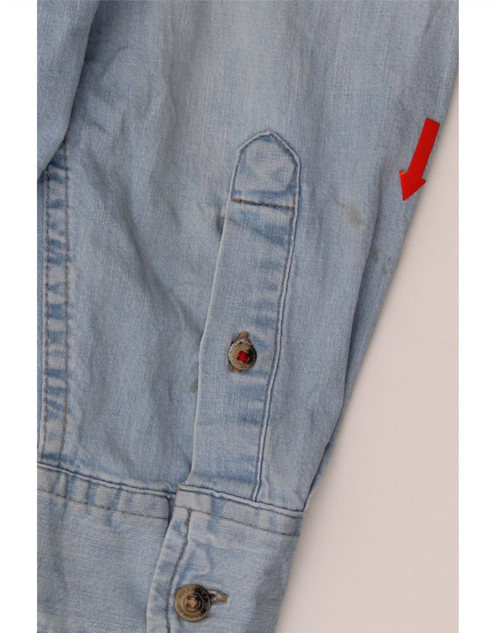 WRANGLER Mens Denim Shirt Medium Blue Cotton Vintage Wrangler and Second-Hand Wrangler from Messina Hembry 
