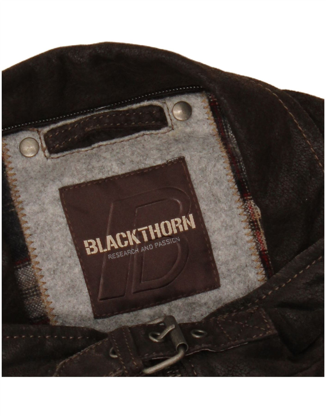 Мужская кожаная куртка Blackthorn IT 48 Medium Brown Leather