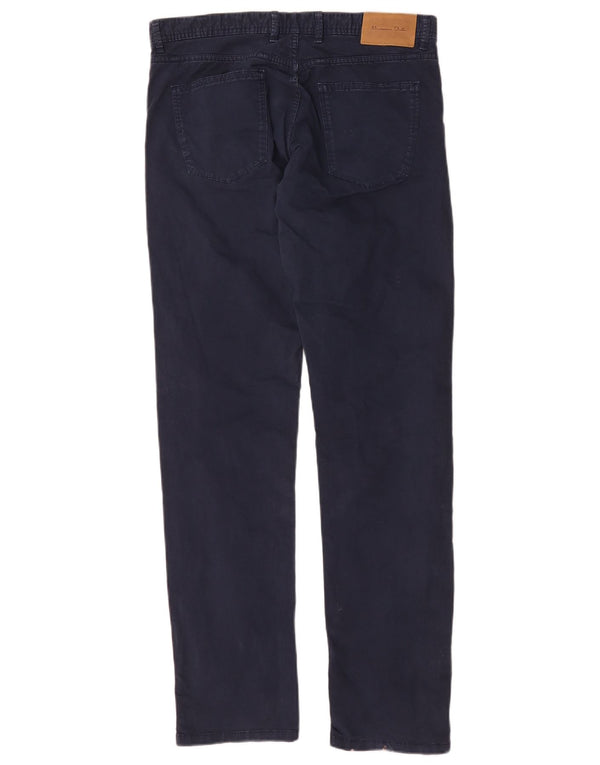Massimo Dutti Мужские повседневные брюки Slim Fit EU 42 Large W32 L32 Темно-синие