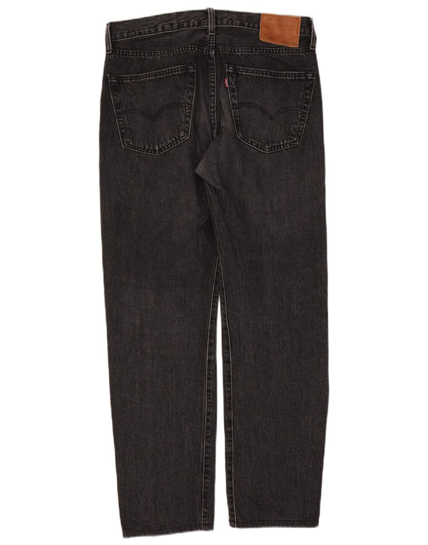 Мужские прямые джинсы Levi's 501 W31 L29, черный хлопок