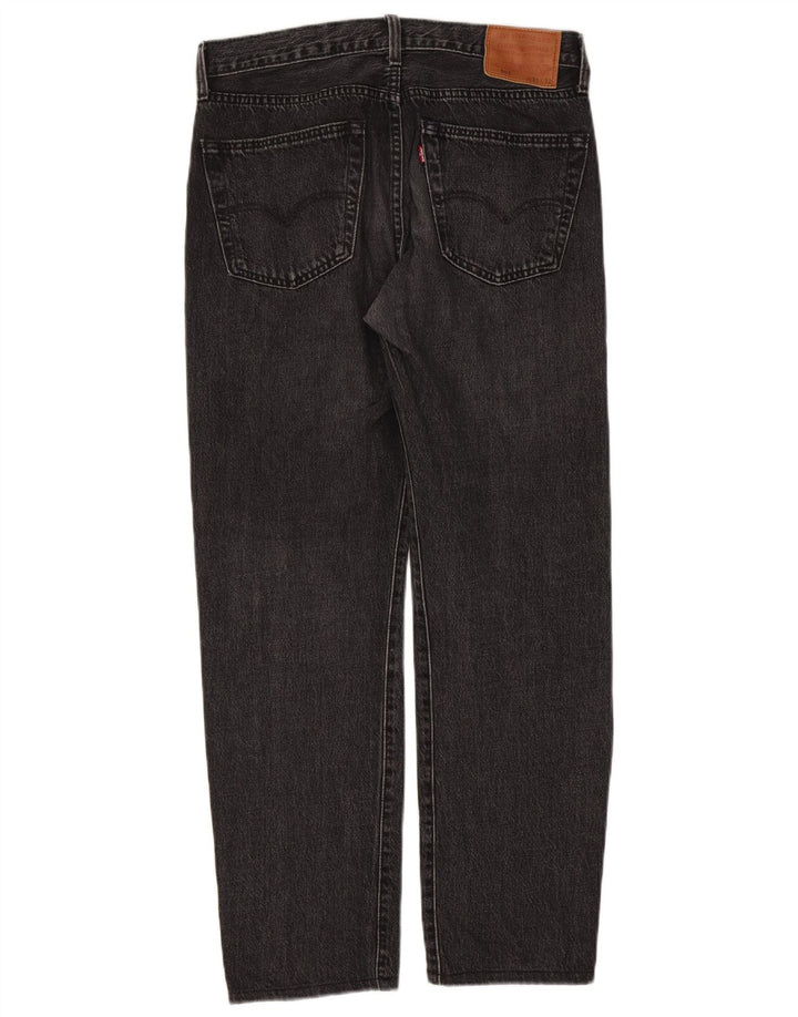 Мужские прямые джинсы Levi's 501 W31 L29, черный хлопок