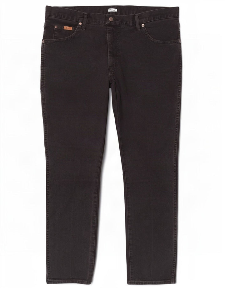 Мужские прямые джинсы Wrangler Texas W35 L30, черный хлопок