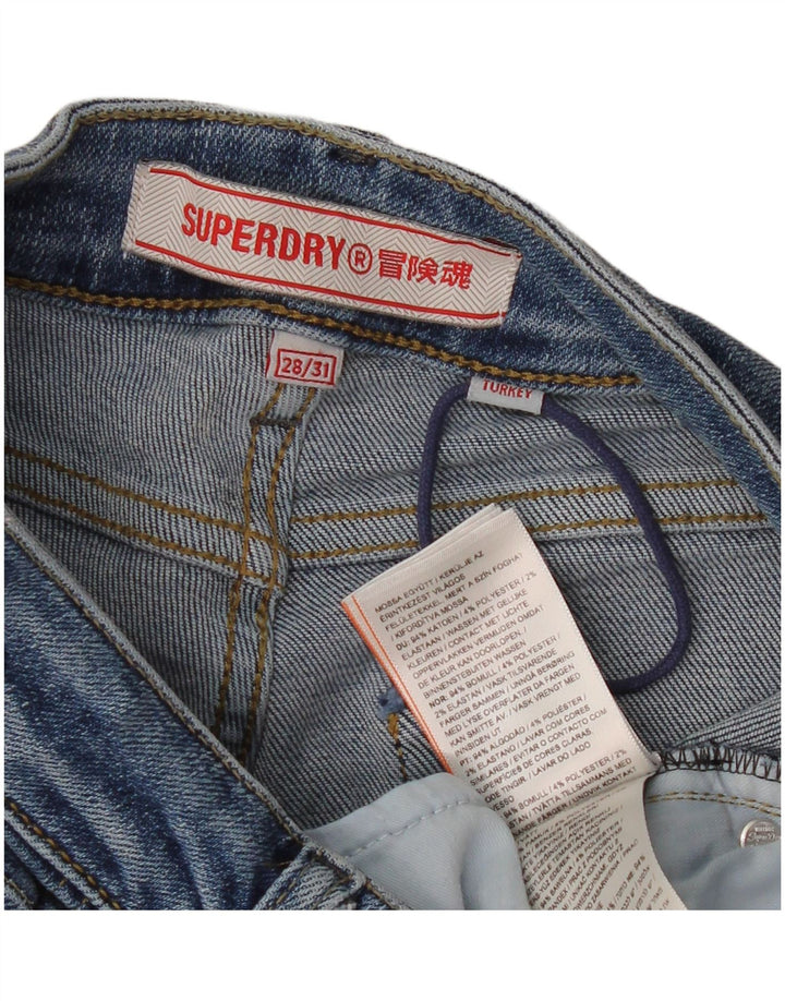 Женские джинсы Bootcut Superdry W28 L31 синие, хлопок