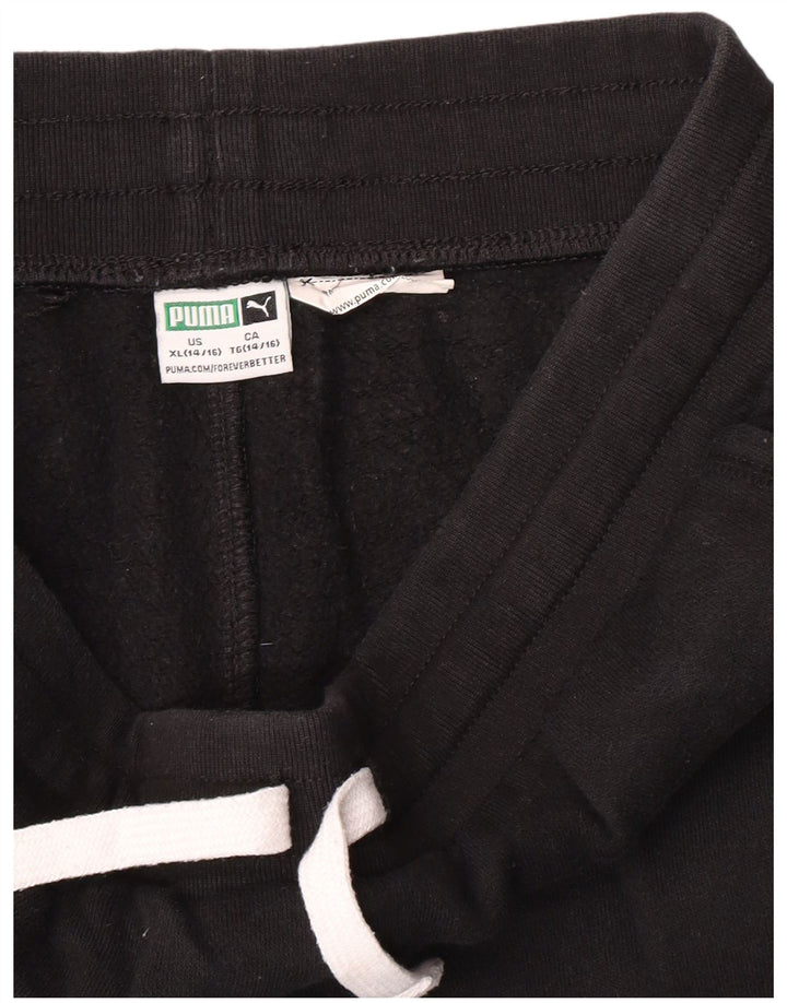 Спортивный костюм Puma для девочек, брюки для бега, 14–15 лет, XL, черный