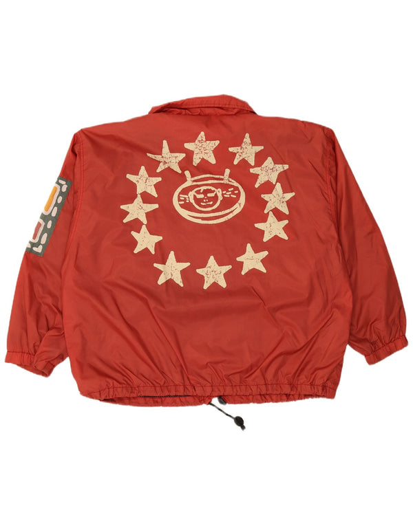 Мужская дождевик VINTAGE с графическим рисунком UK 44 2XL, красный нейлон