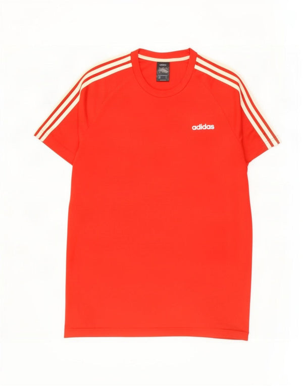Мужская футболка Adidas Climalite, большой красный полиэстер