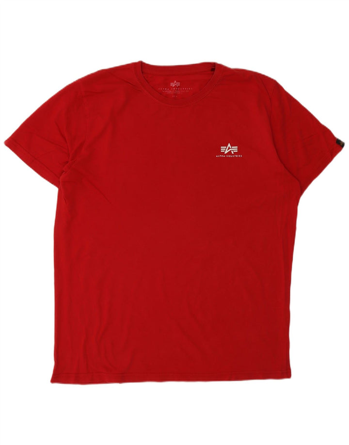 Alpha Industries Мужская футболка с рисунком Top XL Красный