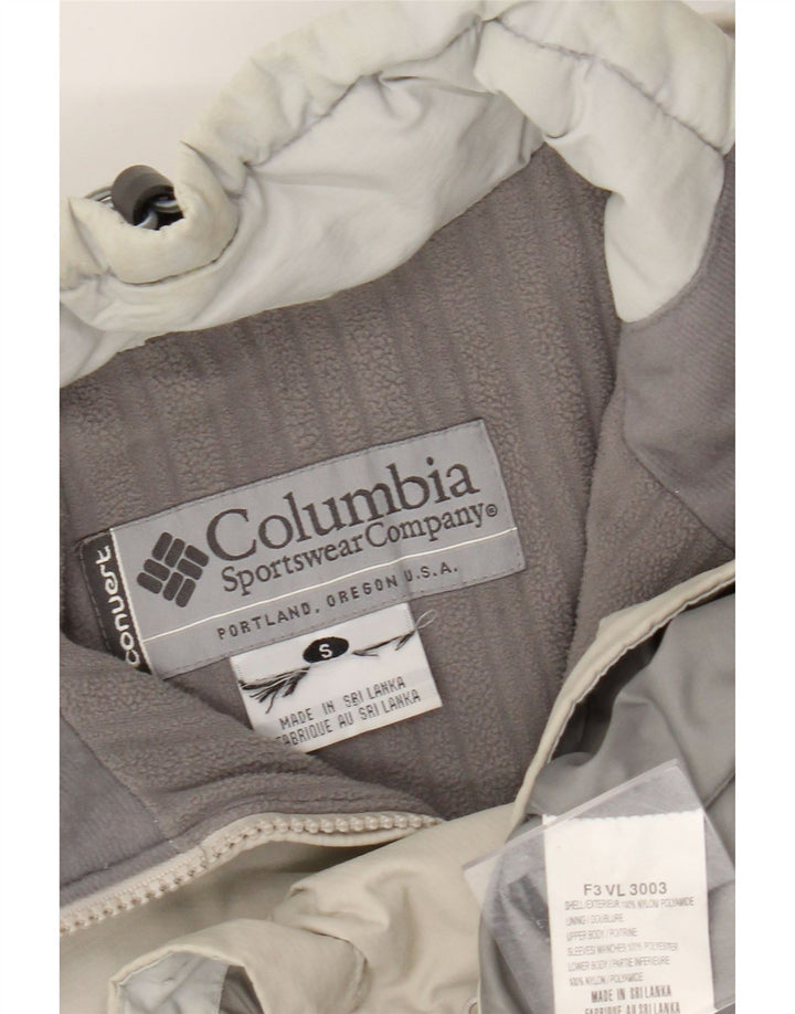 Мужская ветровка Columbia UK 36, маленькая, бежевая, с цветными блоками, полиамид